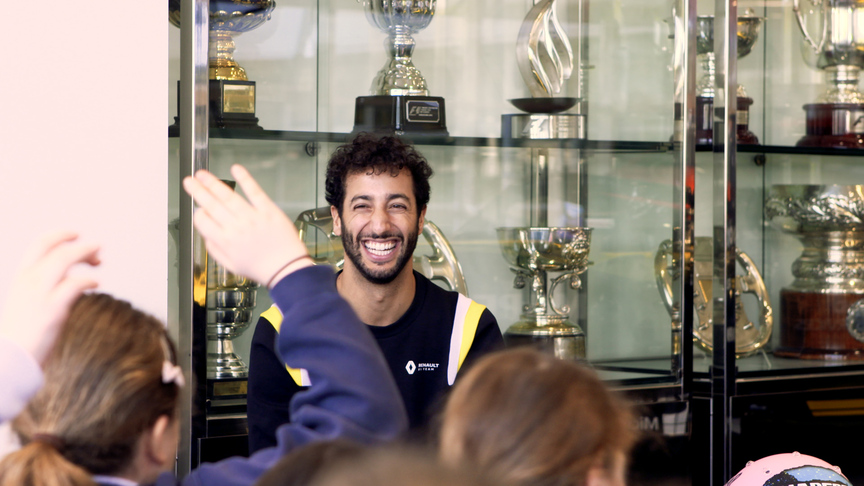 Daniel Ricciardo vs. Kids