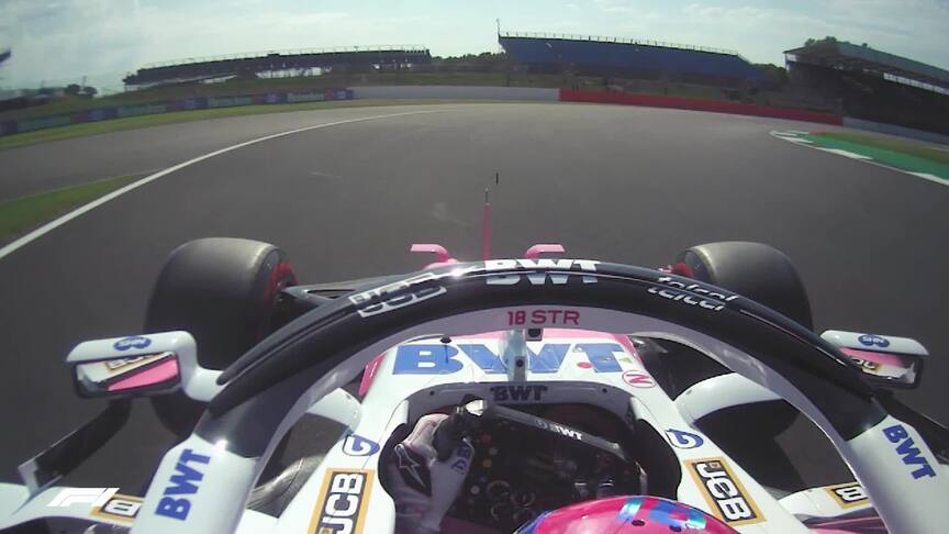 Great Britain FP2: Lance Stroll's fastest lap from FP2