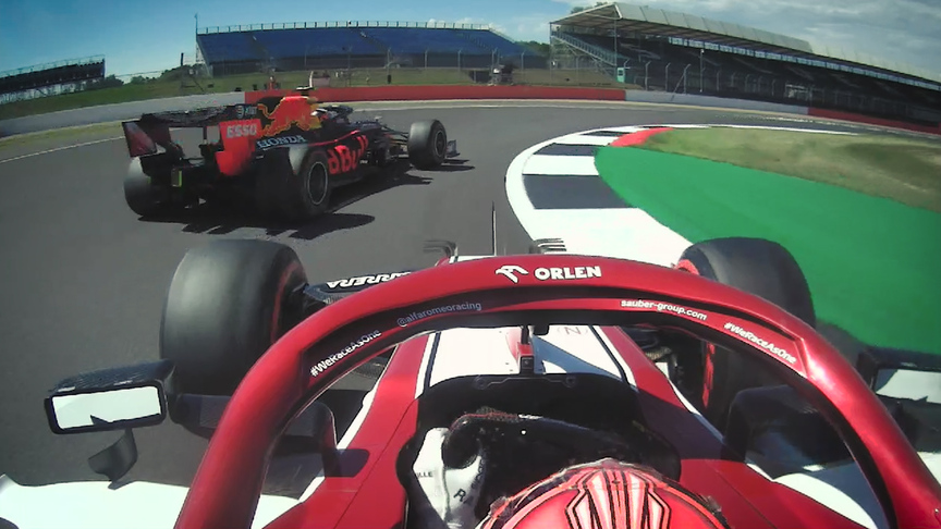 70th Anniversay GP FP1: Albon cuts in front of Raikkonen
