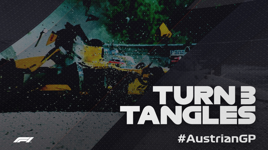 AUSTRIAN GP: Turn 3 tangles