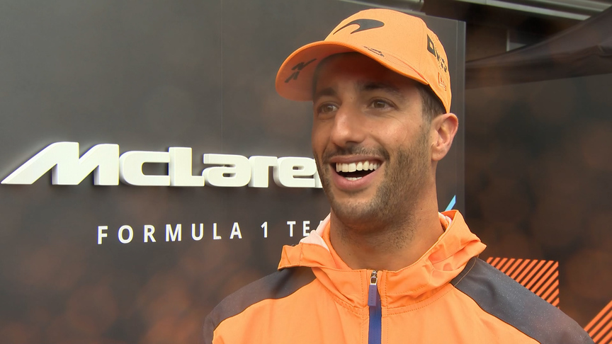 Daniel Ricciardo glad to be back in his 'happy place' at Belgian GP practice