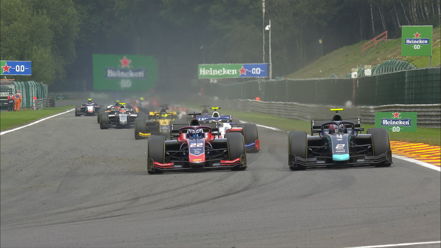 F2 2020 Round 7: Belgian Grand Prix sprint race highlights
