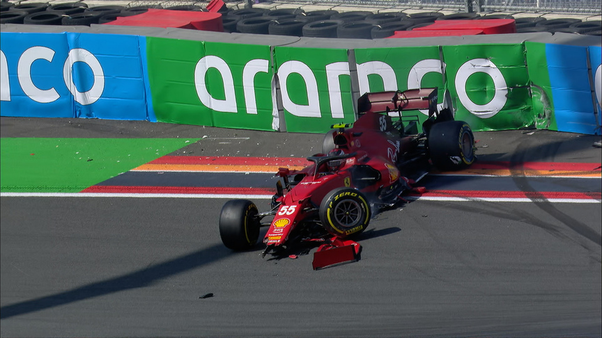 2021 Dutch GP FP3: Sainz has big crash in final practice