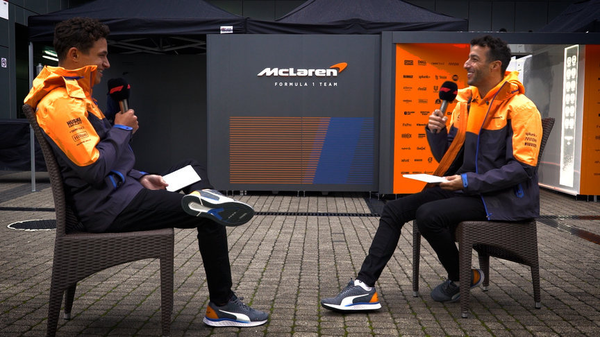 Lando Norris And Daniel Ricciardo interview each other
