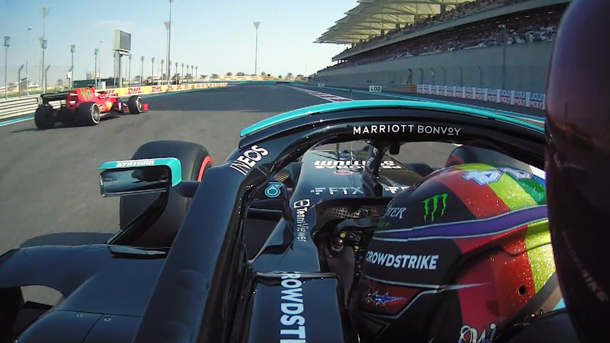 2021 Abu Dhabi GP FP3: Onboard for Lewis Hamilton’s fastest lap