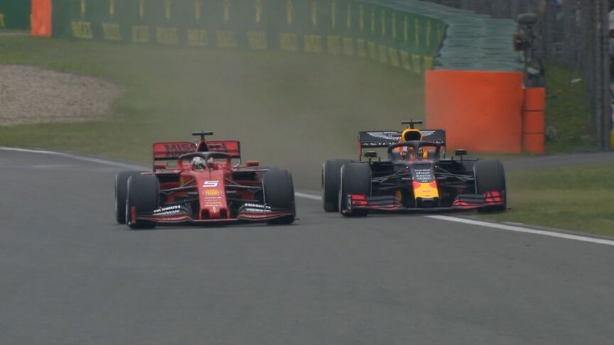 CHINESE GP: Vettel and Verstappen battle wheel-to-wheel