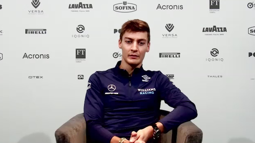 George Russell 'excited' and 'anxious' to see how FW43B will perform
