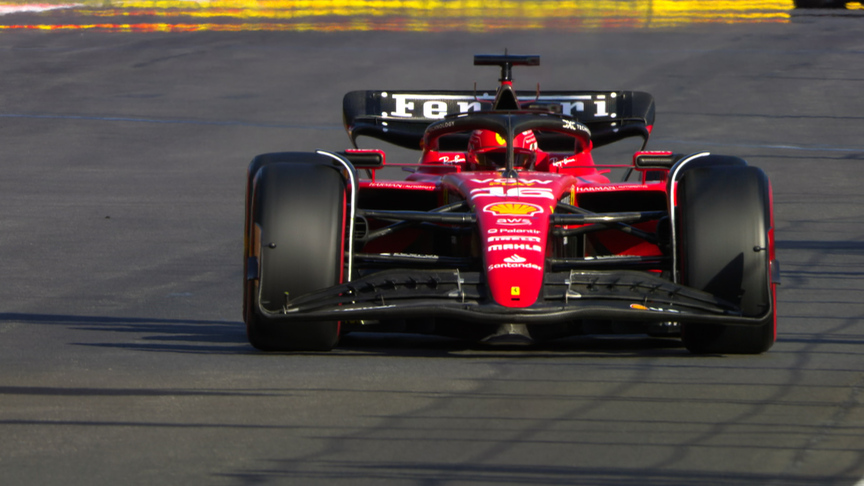 2023 Mexico City GP Qualifying: Charles Leclerc crosses the line to seal pole position