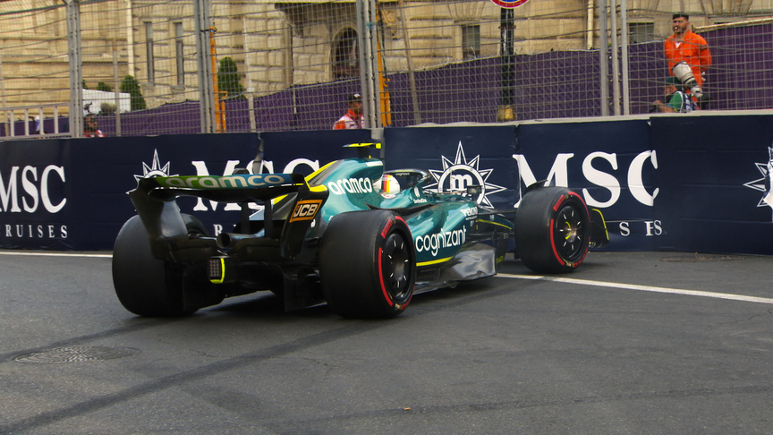 2022 Azerbaijan GP Qualifying: Vettel slides into barrier at Turn 15