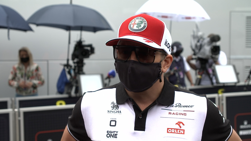 Kimi Räikkönen brushes off 'ice cube' hailstorm that damaged car as 'part of living'