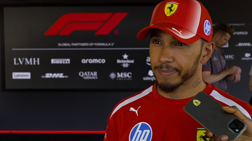 Hamilton reckons Ferrari are ‘quite a chunk' off the leaders after Friday practice in Barcelona