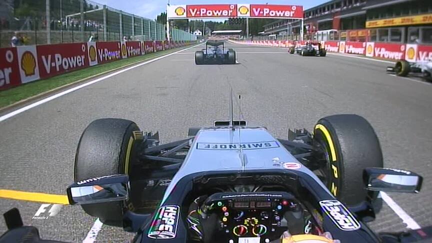 Belgium 2015 Onboard Start - Perez