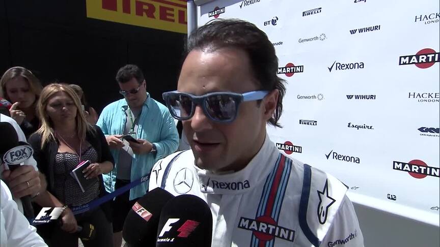 Felipe Massa discusses the first morning of testing in Barcelona