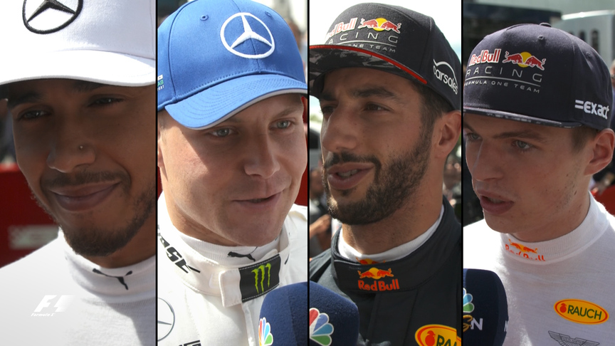 Drivers report back after qualifying in Spain