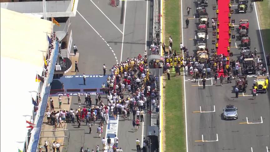 The drivers' parade in Spain
