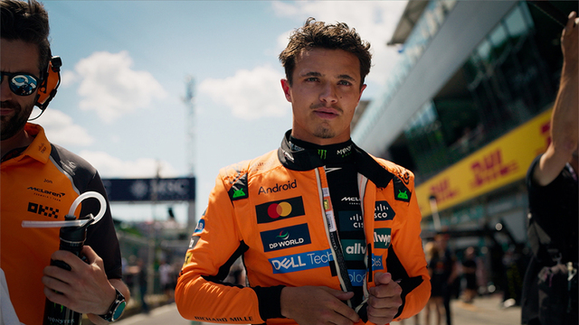 Drive to Survive Season 8 official trailer key art featuring F1 cars and drivers