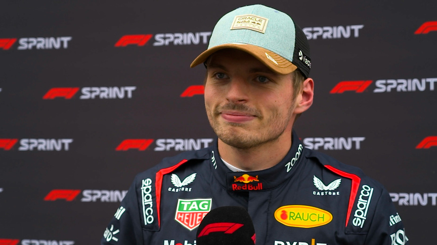 Verstappen: ‘I’m happy but I’m also aware there’s a lot of fast cars around me’