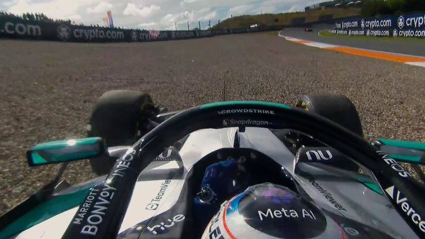 2026 Dutch GP Sprint Qualifying: Antonelli runs wide on his first run in SQ1