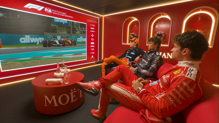 2026 Japanese Grand Prix: The top three drivers chat in the cool-down room