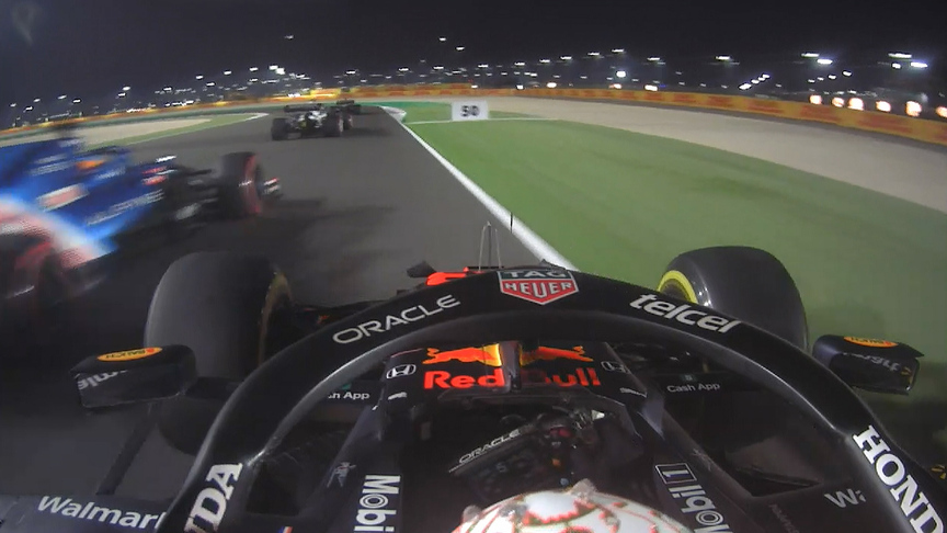 2021 Qatar Grand Prix: Onboard for Max Verstappen's start from P7 