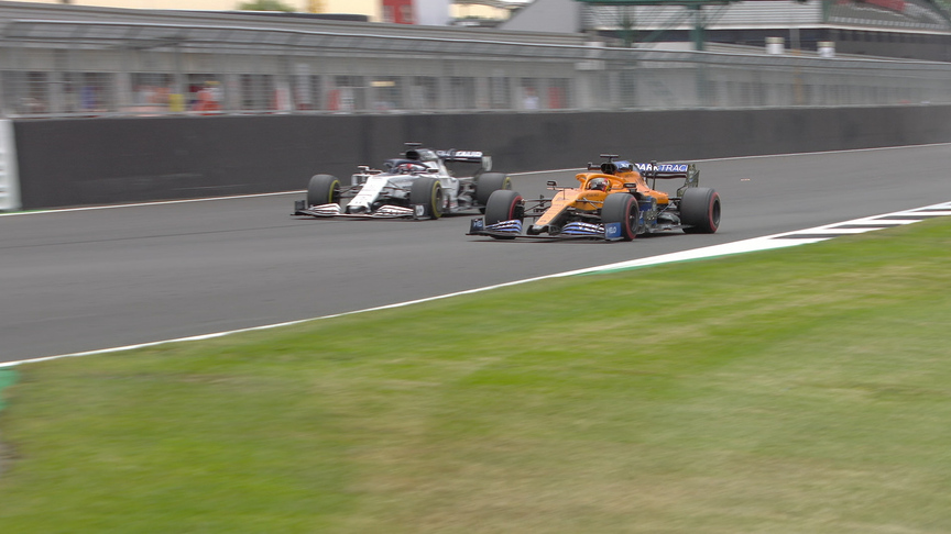 70th Anniversary GP FP2: Kvyat and Sainz battle on track