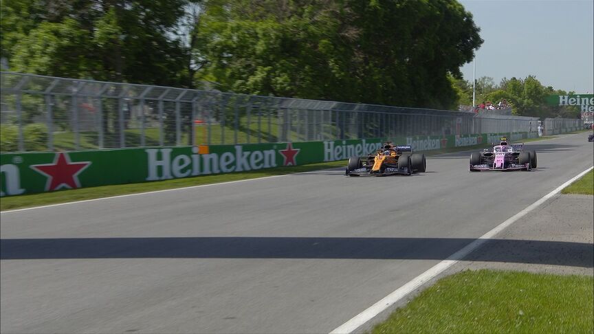 Canadian GP: Sainz loses two positions in two corners to Stroll and Kvyat