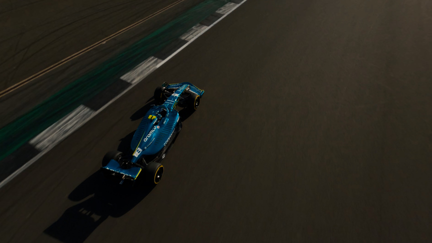 Aston Martin’s AMR22 hits the track at Silverstone