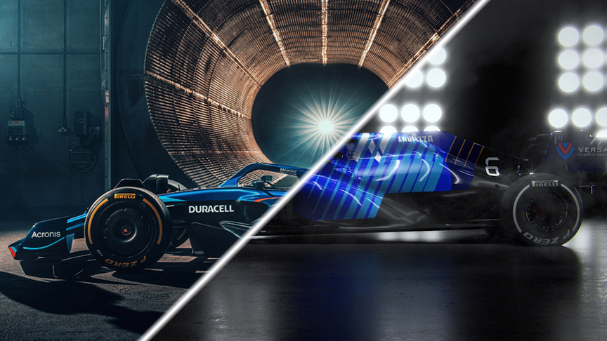 Williams reveal: 2021 vs. 2022