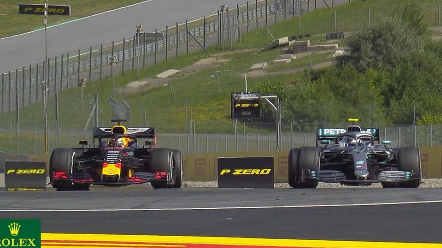 Austrian GP: Verstappen charges past Bottas for second place