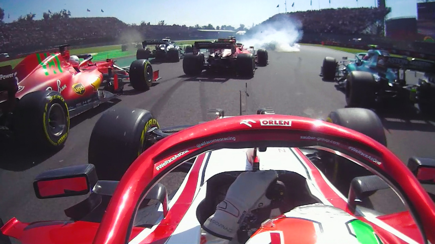 2021 Mexico City Grand Prix: Antonio Giovinazzi makes up places in chaotic start