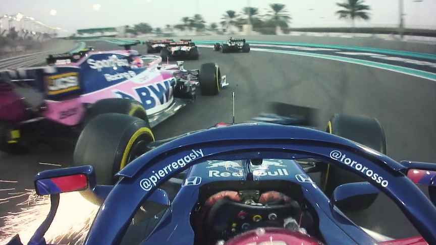 Abu Dhabi GP: Stroll and Gasly clash on opening lap