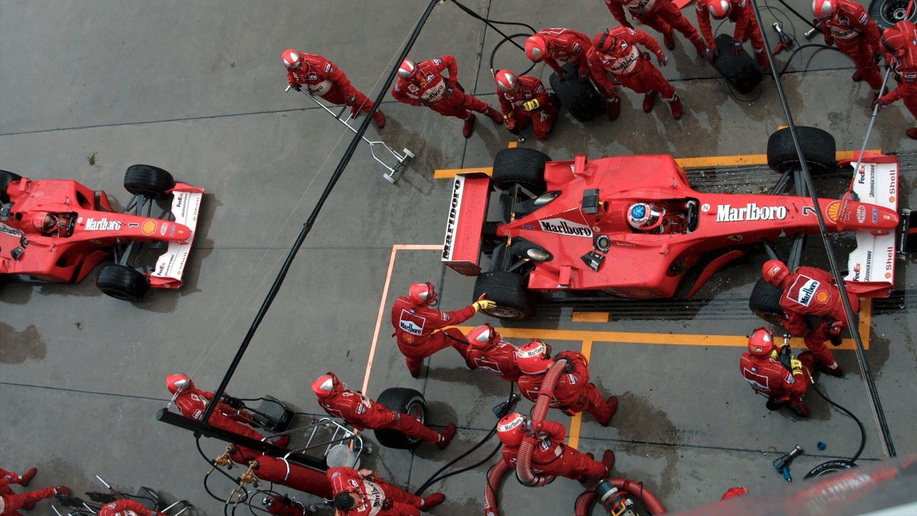 F1 pit stops but they keep getting slower