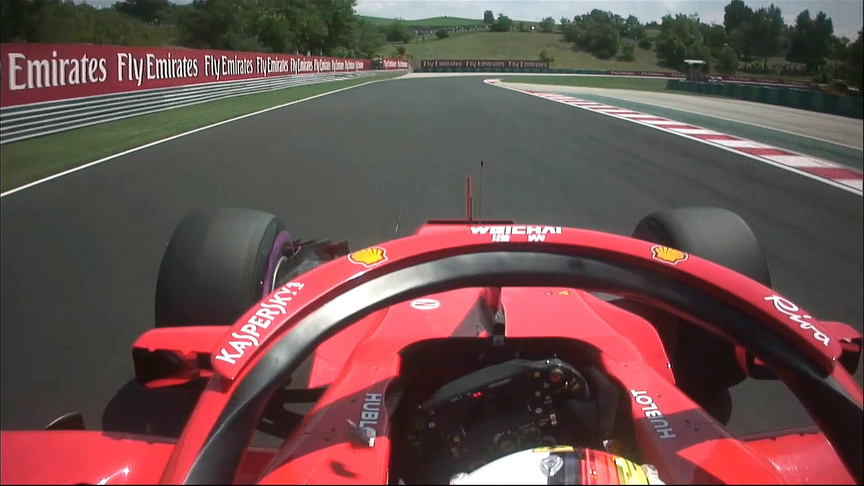 FP3: Unidentified object flies into Vettel's cockpit