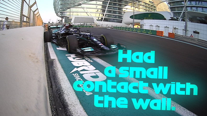 2021 Abu Dhabi GP FP2: Bottas bangs the wall