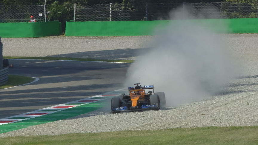 2020 Italian GP FP2: Sainz cuts the grass in Italy