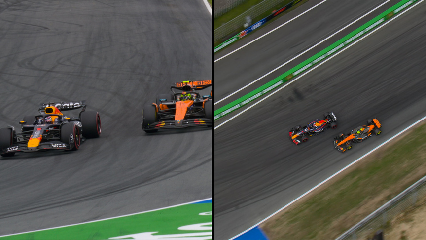 2025 Dutch Grand Prix: Norris snatches P2 back from Verstappen on Lap 9