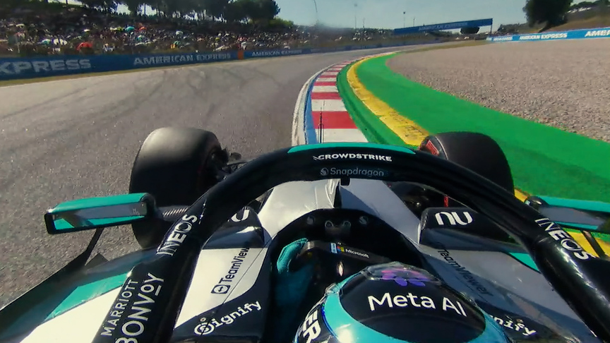 ONBOARD: Russell’s 2026 Pirelli Pole Position Award lap at the Barcelona-Catalunya GP
