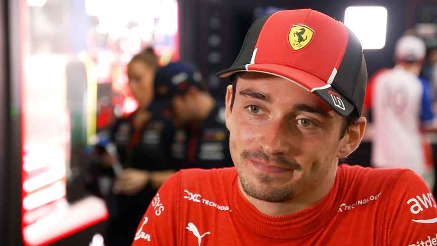 ‘One side of me is happy’ – Leclerc left with mixed feelings as Ferrari win but he has to settle for P4