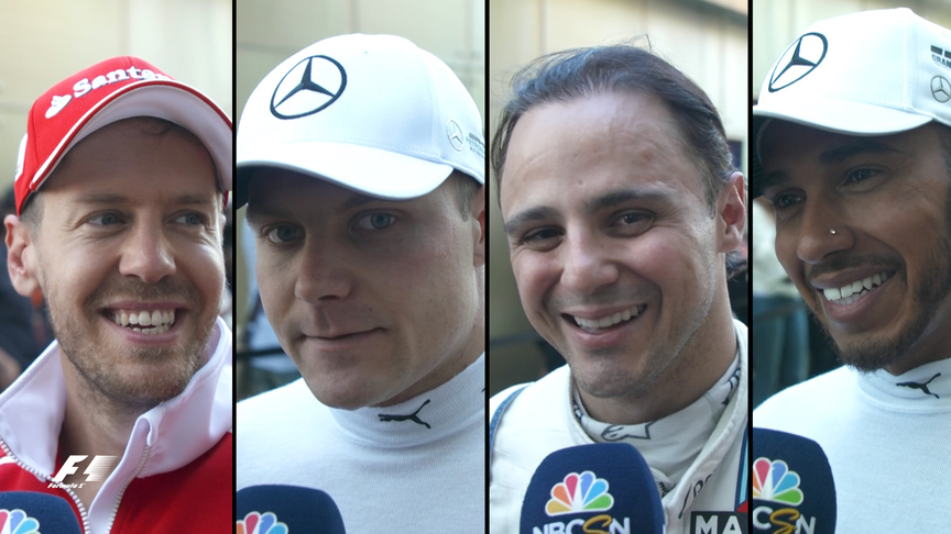 Drivers report back after the race in Brazil