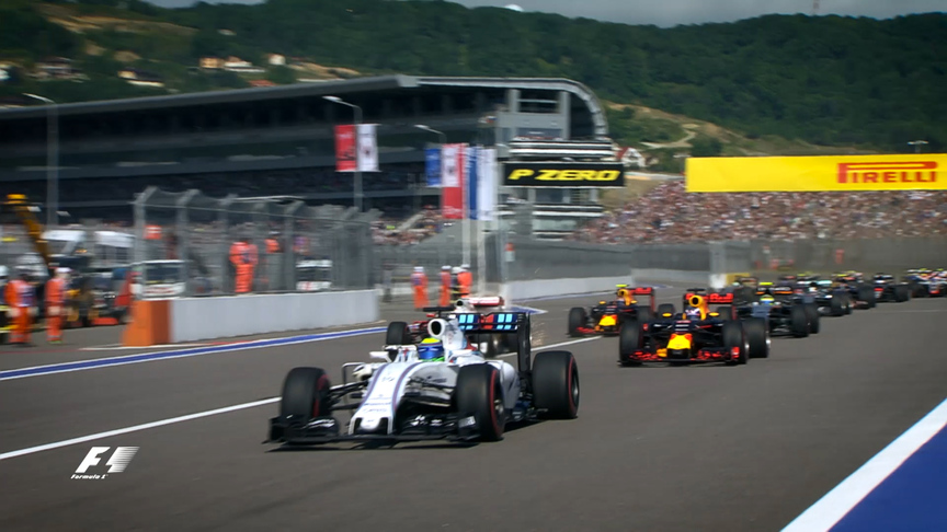 Re-live last year's race in Russia