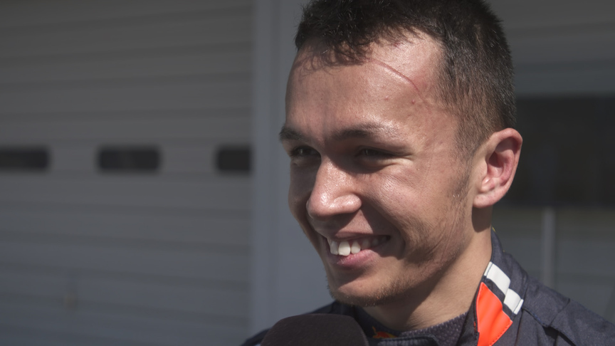 Alex Albon 'happy' with matching Verstappen in Japan