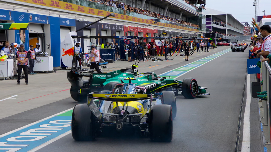 2026 Canadian GP Qualifying: Colapinto forced to brake to avoid Alonso in the pit lane