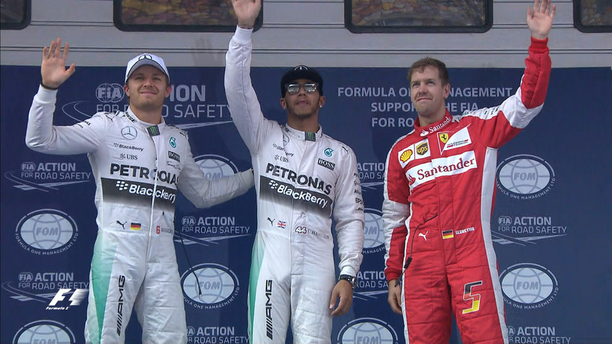 Qualifying Breaking News: Top 3 crossing the line in China