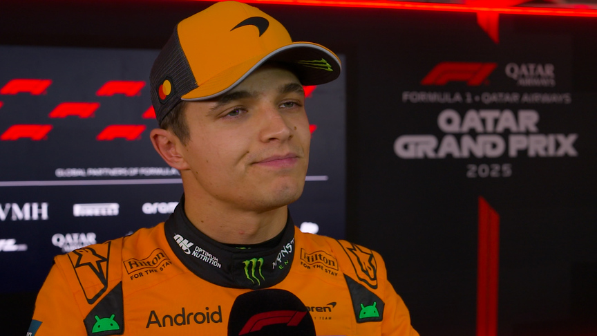 Norris ‘gutted I didn’t get my final lap’ after missing out on pole in Qatar