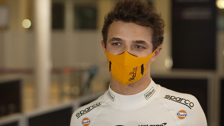 Lando Norris 'smiling for once' after brilliant P4 at Abu Dhabi qualifying