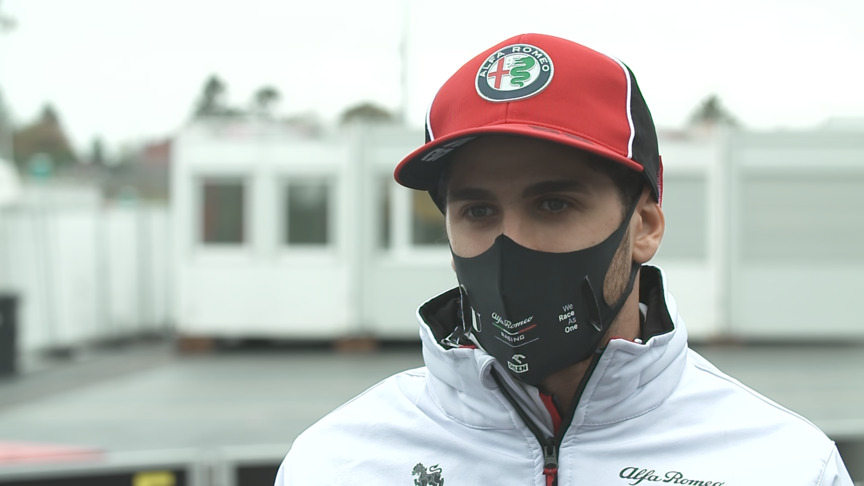 Antonio Giovinazzi wishes Mick Schumacher luck for FP1 session