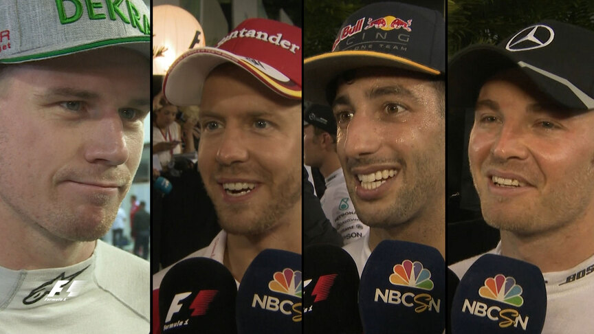 Drivers report back after tough race in Singapore