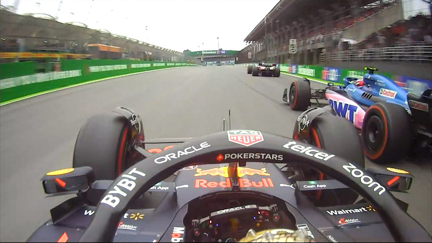 2022 Sao Paulo Grand Prix: Verstappen pulls off double overtake to get past Ocon and Bottas