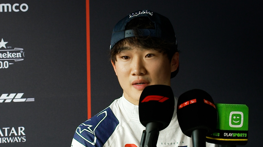 Tsunoda relieved to avoid damaging his car after spin during the Saturday Sprint