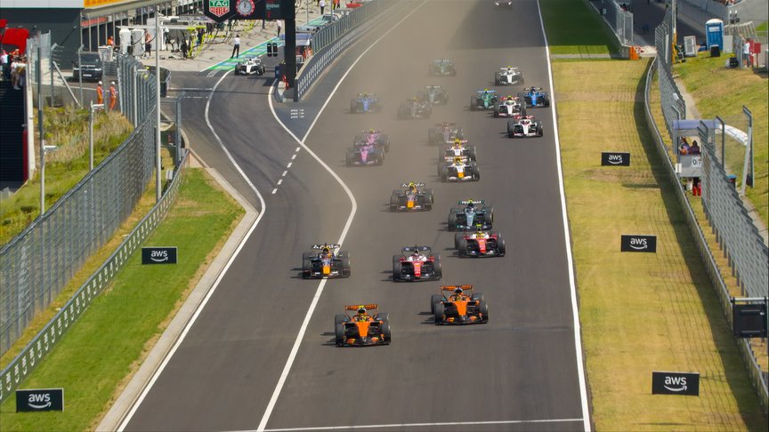 2026 Hungarian Grand Prix: McLaren duel it out for the lead on lap 1